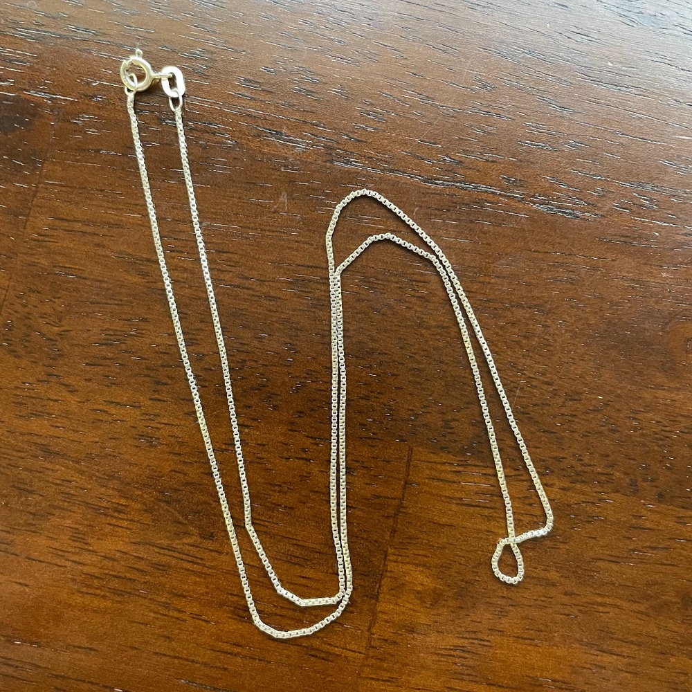 Sterling Silver 9.5'' Chain Necklace